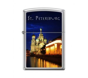 ��������� ZIPPO ���� �����-��-�����, � ��������� High Polish Chrome, ������/�����, 36x12x56 ��