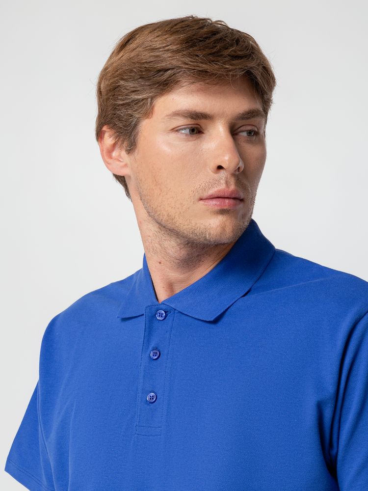 Рубашка поло мужская SPRING 210, ярко-синяя (royal)