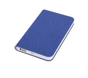 Универсальное зарядное устройство "Provence" (4000mAh),синий,7,5х12,1х1,1см, искусственная кожа,плас